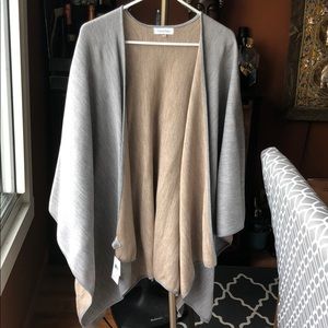 Calvin Klein Reversible Solid Poncho